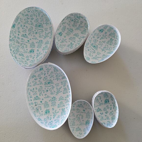 Vintage Antique German Paper Mache Nesting Eggs Set Of 3 Easter Peter Rabbit Vtg - Picture 3 of 11